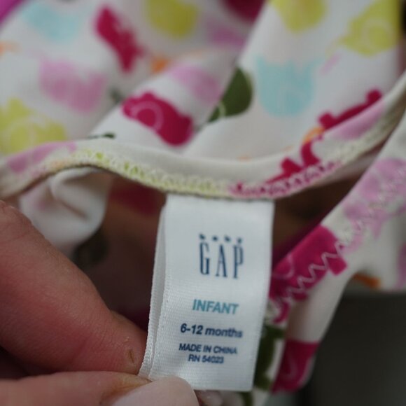 BabyGap 6-12M Girls' Polka Dot & Elephant‎ Print Swimsuits Bundle Set of 2 - Picture 12 of 12
